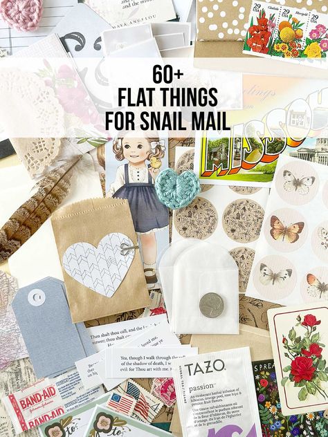 Manila Envelope Crafts, Diy Gifts To Mail, Things To Send In The Mail, Fun Penpal Ideas, Lumpy Mail Ideas, Small Mailable Gifts, Snail Mail Gifts Ideas, Fun Things To Send In The Mail, Snail Mail Ideas Pen Pals