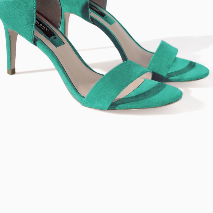 ZARA - WOMAN - GREEN SANDALS | Women's Fashion | Pinterest