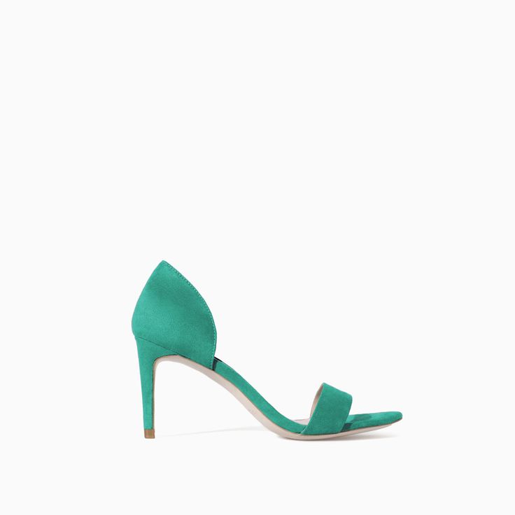 Image 1 of GREEN SANDALS from Zara | Zara  Me | Pinterest