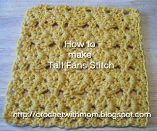 Learning Crochet: Tall Fans Stitch | Crochet Blogs | New to Blogging | Make Money Working From Home | Crochet Business Interviews | Affiliates Partners | Selling Crochet Tips