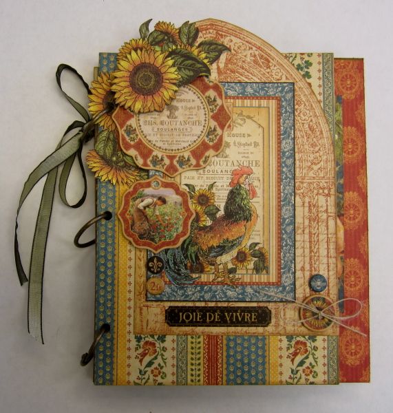 "A French Country Affair" mini album and organizer by @Maria Cole using French Country. Stunning! #graphic45 #organize