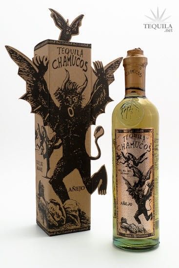 Chamucos Tequila Añejo Especial - Very Interesting Bottle & Package