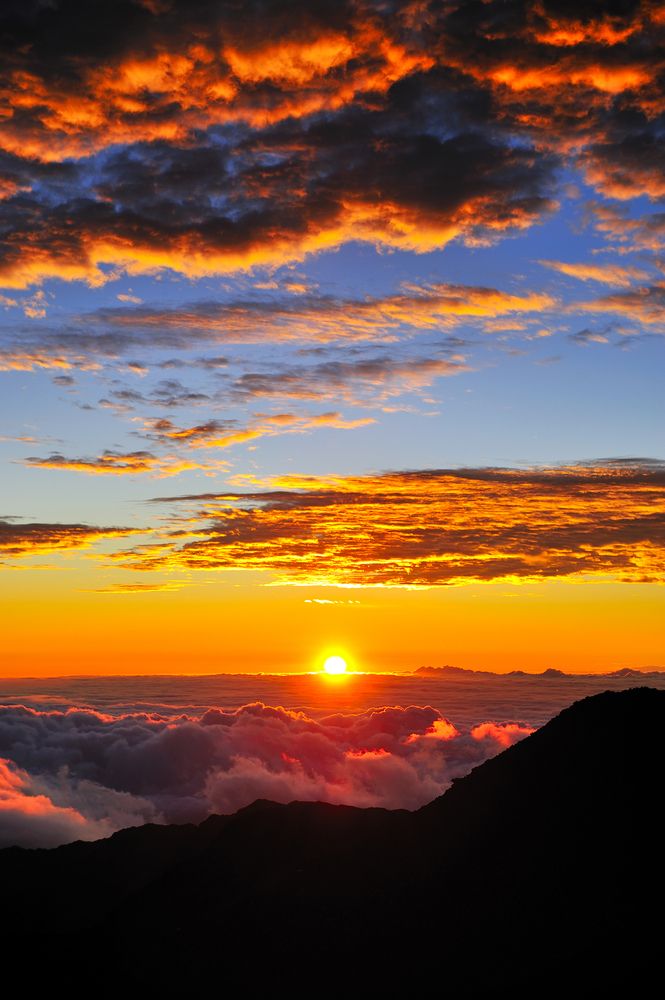 Early morning guided hike up Haleakala volcano to see the sunrise. Best moment of our vacation.