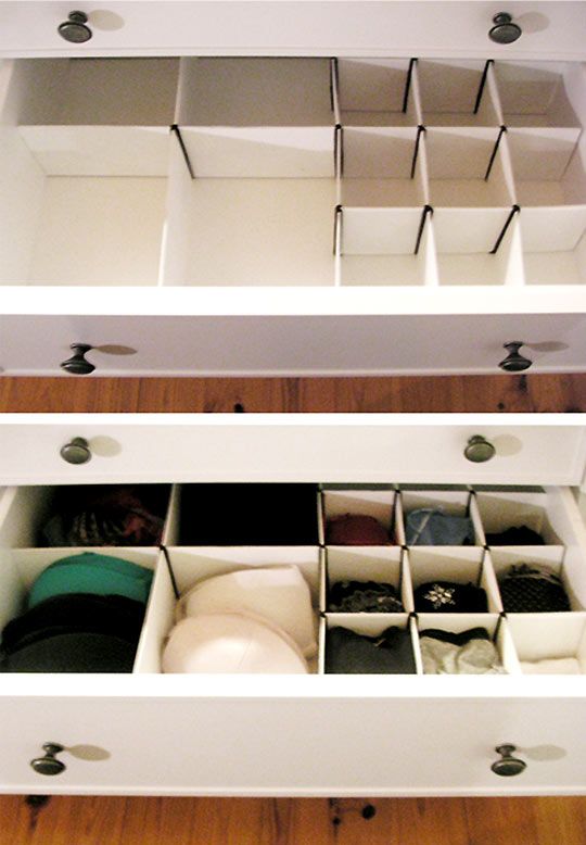 How to make homemade drawer dividers