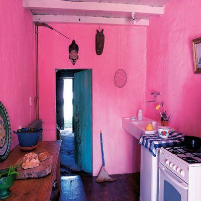 pink kitchen