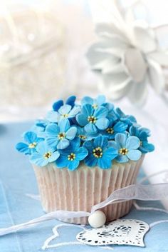 Blue cupcake