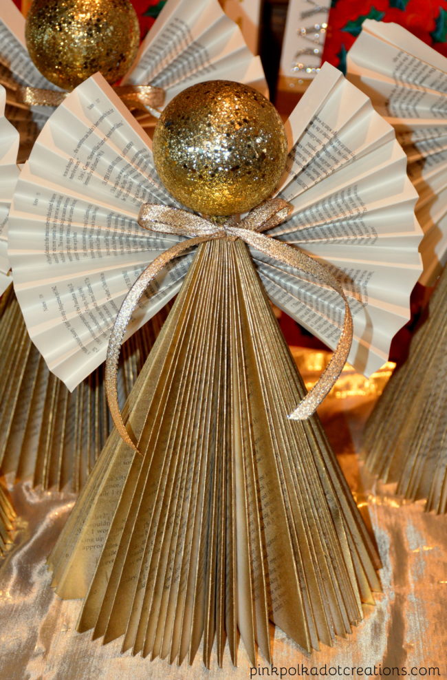 DIY Christmas Book Angels