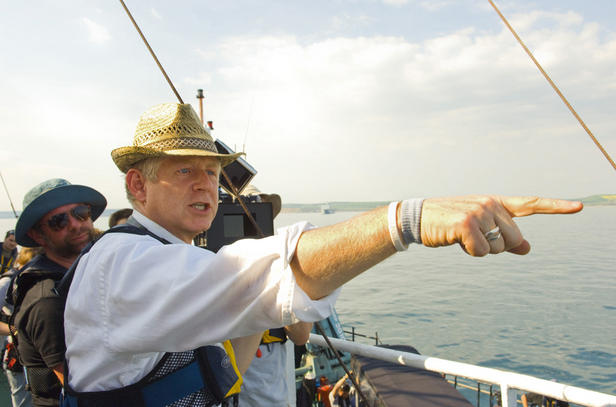 Richard Curtis making 'Pirate Radio.'