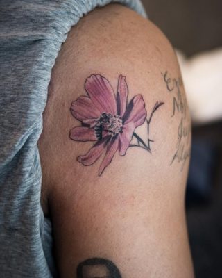 Drake Gets Flower Arm Tattoo to Commemorate More Life Playlist