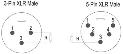 dmx termination with 110 ohm