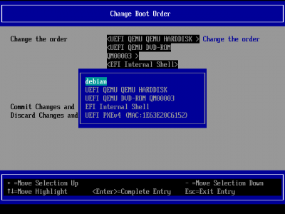 Change Boot Order