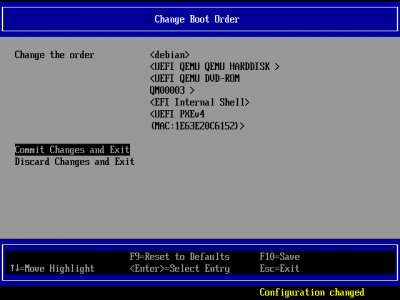 Change Boot Order