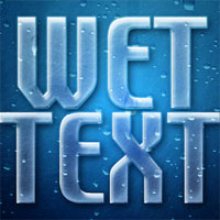 Wet Window Text Effect