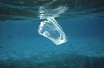  Plastic sandwich baggy floating in the water column.  Fish that feed on various salps, jelly-fish, etc. mistake such trash for food and can ingest this with fatal consequences. Compare to images reef2130, reef0859, and reef0556. 