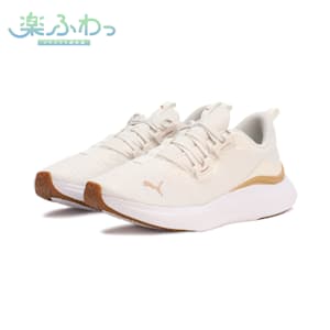 ウィメンズ ソフトライド ハーモニー ランニングシューズ, Warm White-PUMA Gold-PUMA White, extralarge-JPN