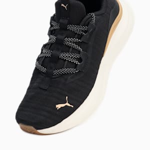 ウィメンズ ソフトライド ハーモニー ランニングシューズ, PUMA Black-Warm White-PUMA Gold, extralarge-JPN