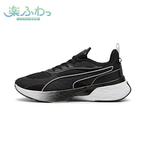 ユニセックス ソフトライド スウェイ チェイス ランニングシューズ, PUMA Black-PUMA White-Flat Dark Gray, extralarge-JPN