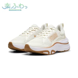 ウィメンズ ソフトライド ディヴァイン ランニングシューズ, Vapor Gray-PUMA Gold-Gum, extralarge-JPN