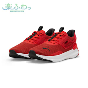 ユニセックス ソフトライド シンメトリー ランニングシューズ, For All Time Red-PUMA Black-PUMA White, extralarge-JPN