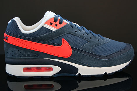 Nike Air Classic BW Textile Squadron Blue Crimson Obsidian