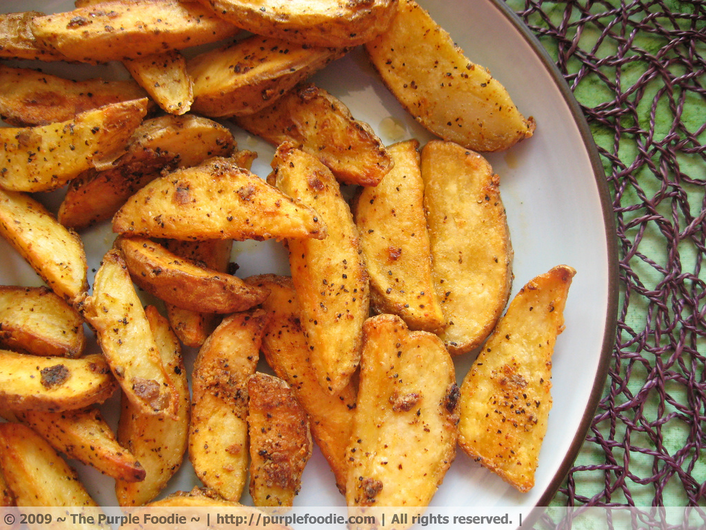 Garlicky Baked Fries