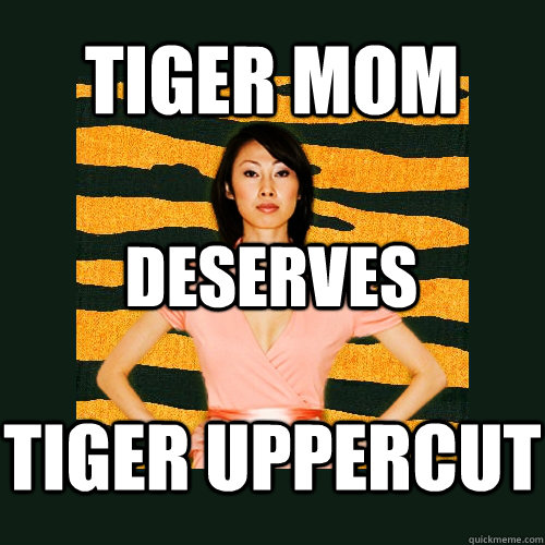 tiger mom deserves tiger uppercut - tiger mom deserves tiger uppercut  Tiger Mom