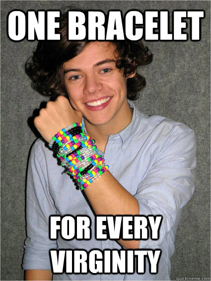 One bracelet  for every virginity  