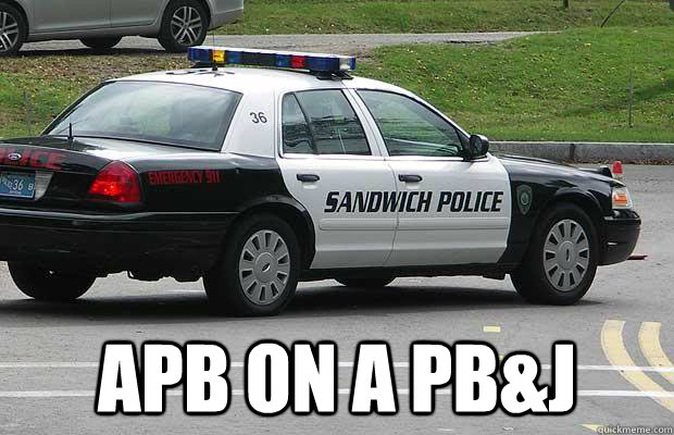 apb on a pb&j  