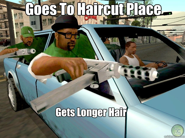 Goes To Haircut Place Gets Longer Hair  Gta San Andreas Logic