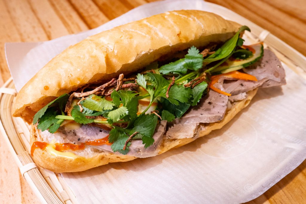 Sandwiches at Bun Cha Cha, a Vietnamese restaurant in Shanghai specializing in bun cha. Photo by Rachel Gouk. 