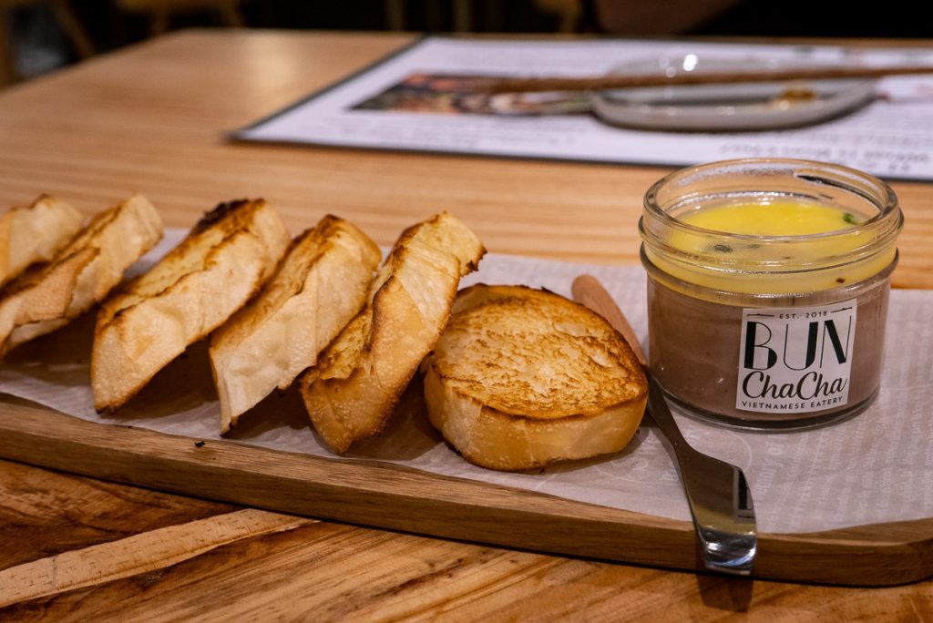 Chicken liver pate at Bun Cha Cha, a Vietnamese restaurant in Shanghai specializing in bun cha. Photo by Rachel Gouk. 