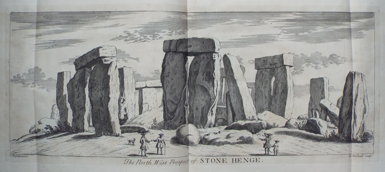 Print - The North West Prospect of STONE HENGE. - Kirkall