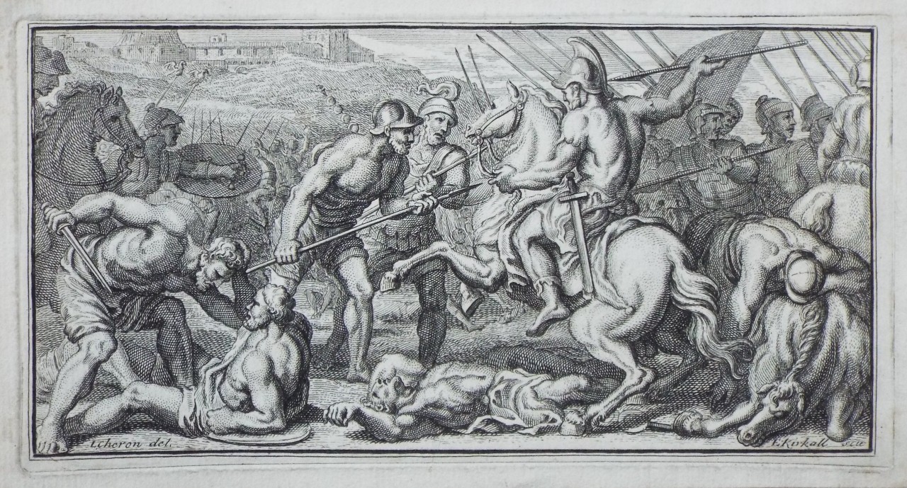 Etching - The Battle of Pharsalus - Kirkall