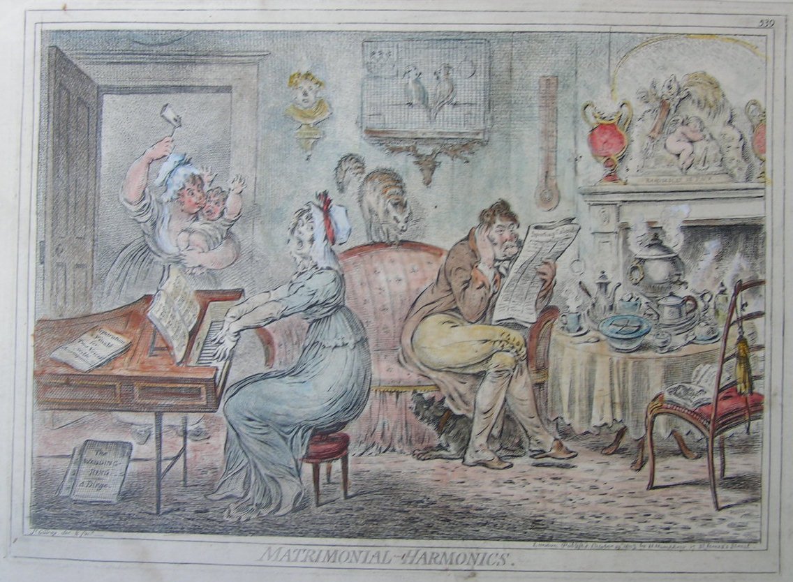 Etching - Matrimonial Harmonics - Gillray