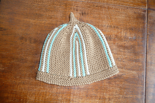 Striped Baby Beanie by Tonya Raworth