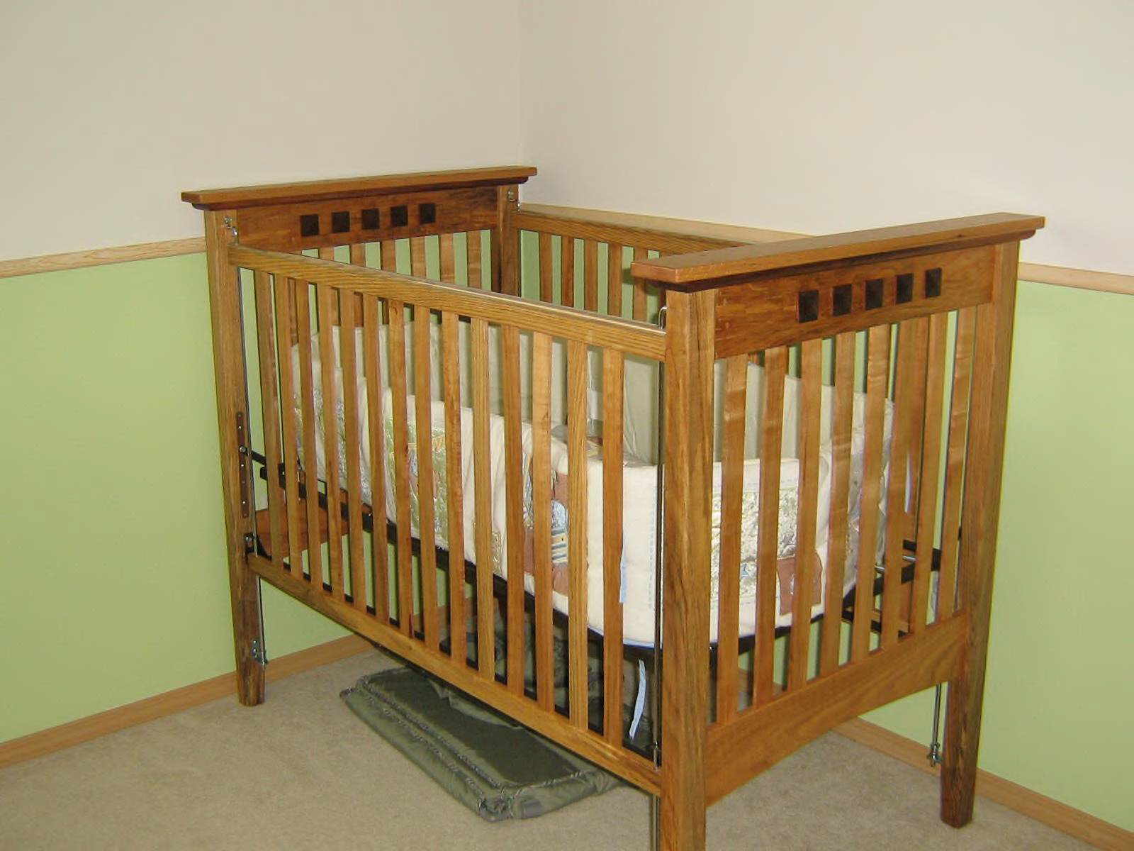 Premium maple forms the basis for this cute baby crib