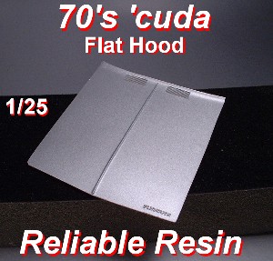 Cuda Flat Hood