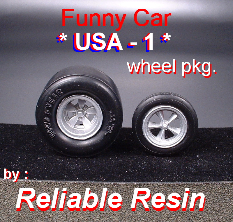 USA 1 Funny Car Wheel Pkg