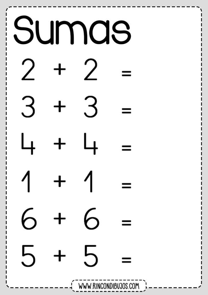 Ejercicios de Sumas