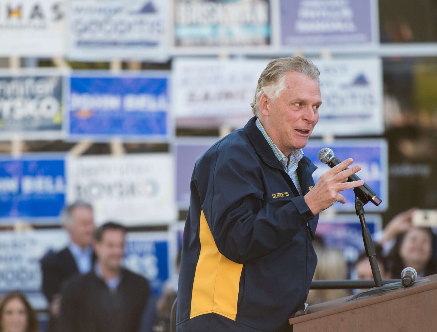 A recent debate remark about education by Democrat Terry McAuliffe, here in 2019, has altered the dynamics of the Virginia governor’s race, Winston writes. 