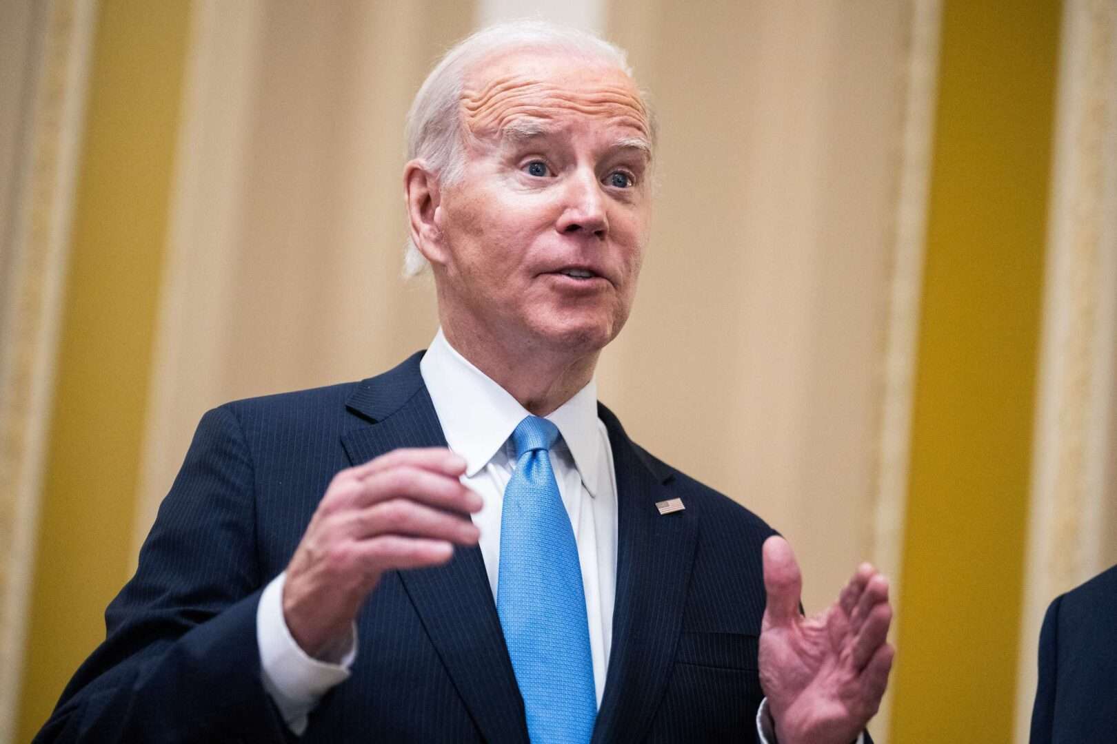 President Joe Biden addresses the media earlier this month. Every president since Jimmy Carter has had a lower inflation rate than Biden at this point in his presidency, and the last three scored under Biden by more than 10 percent, Winston writes. 