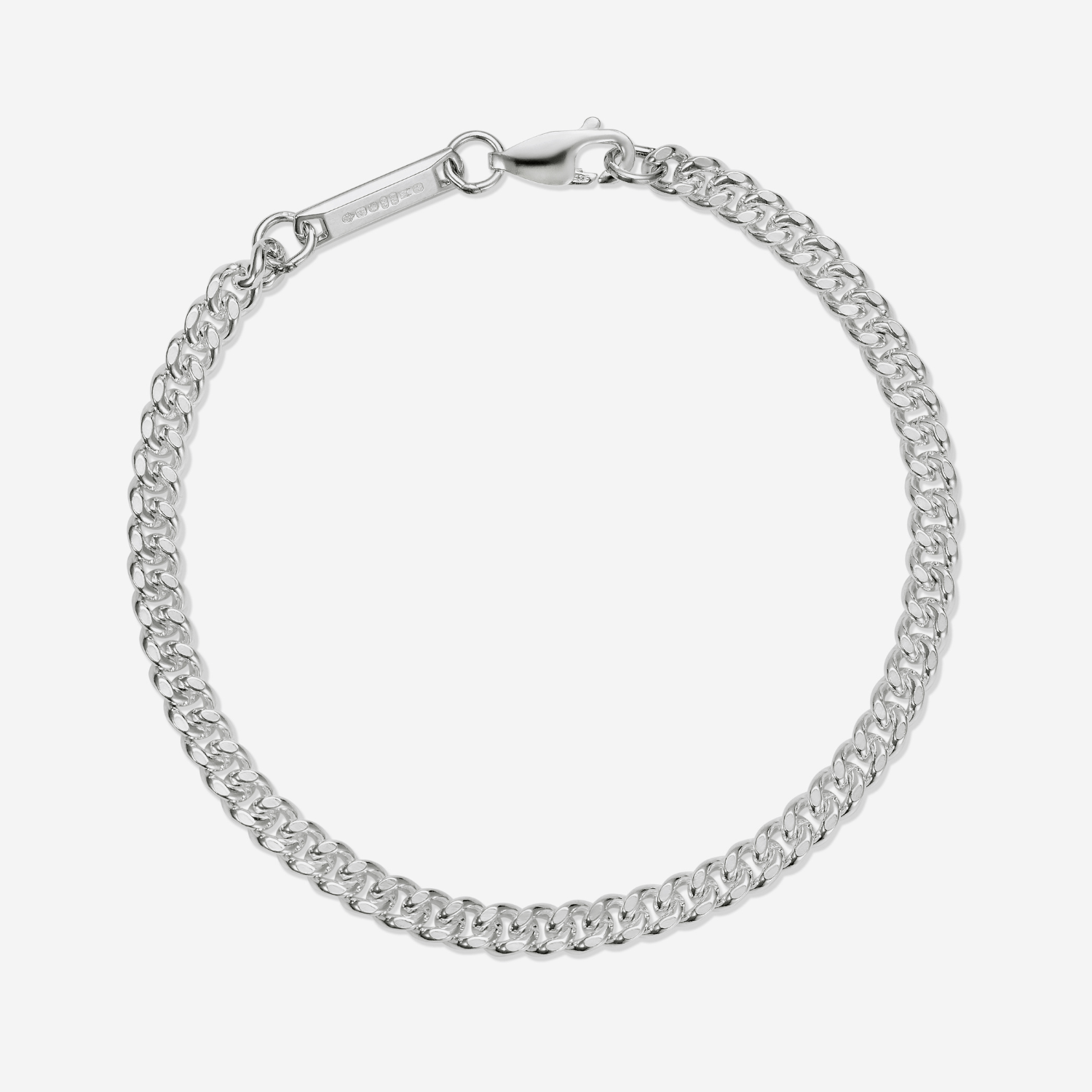 886 Royal Mint Bracelet 886 Curb Chain Bracelet in Sterling Silver