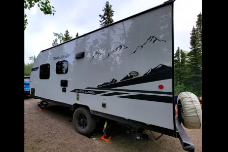 Leigh and Kenzie's Forest River Cherokee Wolf Pup 16FQBL Travel Trailer