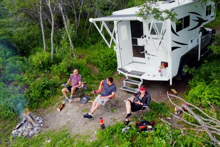 2012 Adventurer 86fb Truck Camper on Gmc sierra 2500 diesel