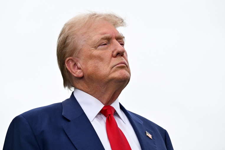 Image: donald trump red tie politics political politician