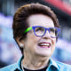 Billie Jean King smiles