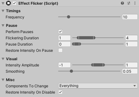 Inspector Effect Flicker