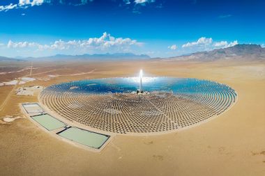 The Solar Thermal Power Station in the Nevada Desert