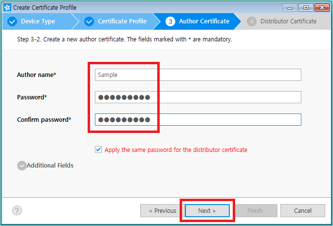 Figure 8. Define author information