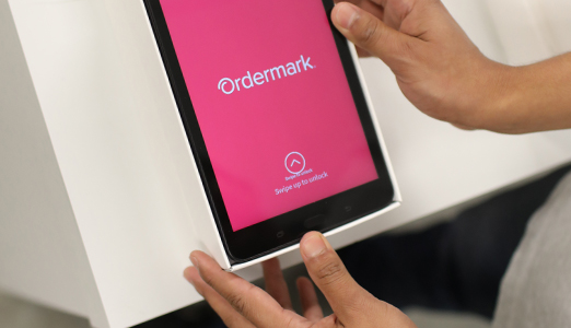 Ordermark Samsung tablet